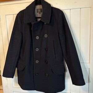 J. Crew Mens Pea Coat Size Small
